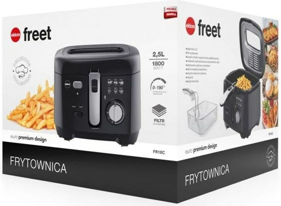 Eldom FR18C 25L 1800W hot air fryer black 25 liters    EU plug black 25 liters