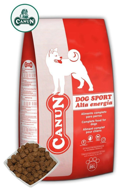 Canun Dog Sport 20 KG 40% meat with beef dog food for energetic and sporty dogs
