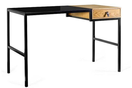 Desk Unique LESTE JSBG-142-1 black steel 120 76 60 cm - brand unique- - 59082416175