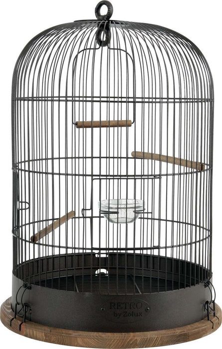Zolux Retro Lisette bird cage black    black one size