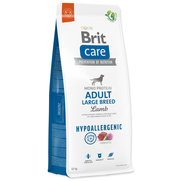 BRIT CARE Hypoallergenic Mono protein adult LARGE BREED LAMB - DROUM FURTER LAMM FOR FROCKEE HOLD BASS BACKS (25kg ) with allergies 12kg