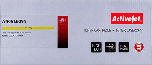 Activejet Toner ATK-5160YN (Kyocera replacement toner TK-5160Y SUPREME 12000 pages yellow)