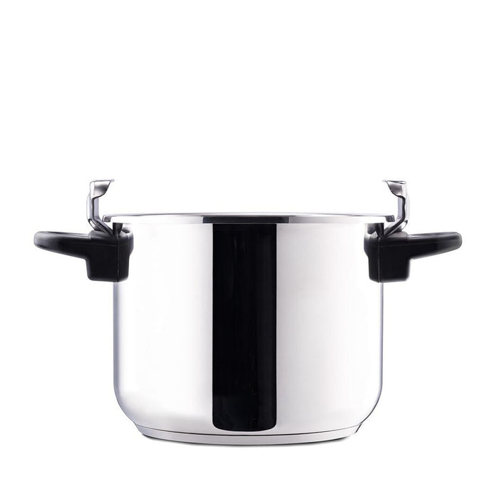 Taurus Classic Moments 8l - Pastry pot. Map. 8l. Print regulating valve DE. Cold touch. For all stove types. Dishwasher-resistant. Rotary knob closure. Stainless steel