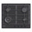 Candy CHG6BFB4WB gas stove 60 cm 4 burners black    black one size