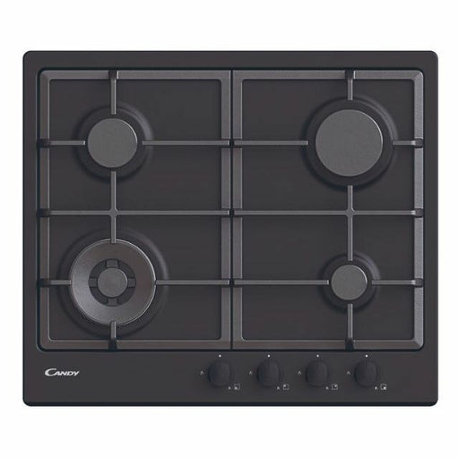 Candy CHG6BFB4WB gas stove 60 cm 4 burners black    black one size