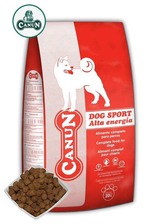 Canun Dog Sport 20 KG 40% meat with beef dog food for energetic and sporty dogs