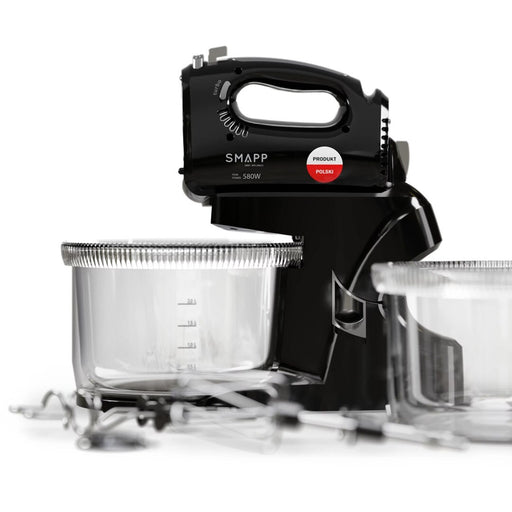 SMAPP 2-bowl hand blender black