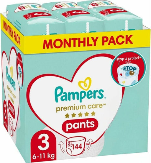 Pampers Premium Pants MTH diapers size 3 (6-11kg) 144st