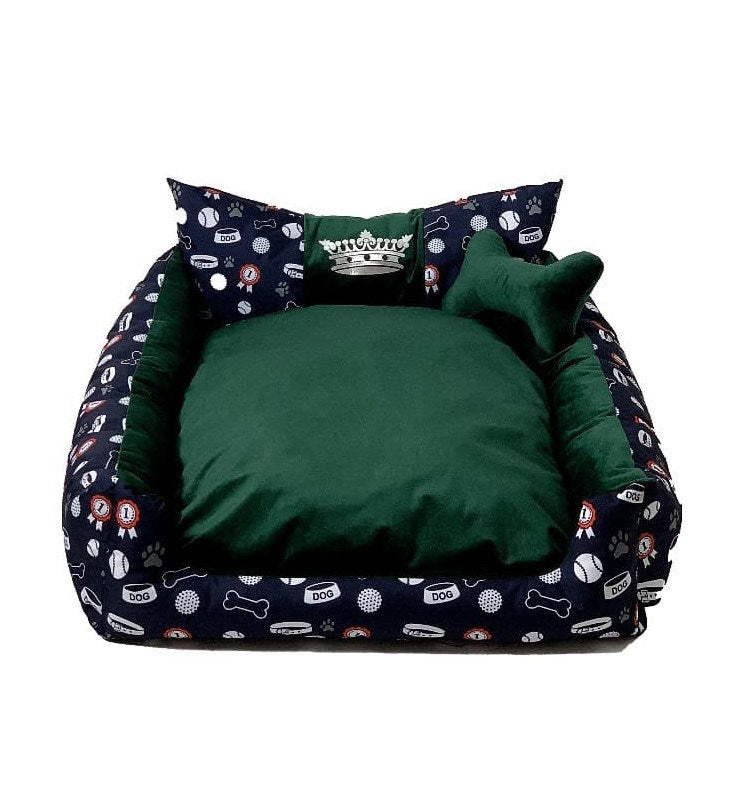 Gogift Lair crown green XXL 110 x 90 x 18 cm