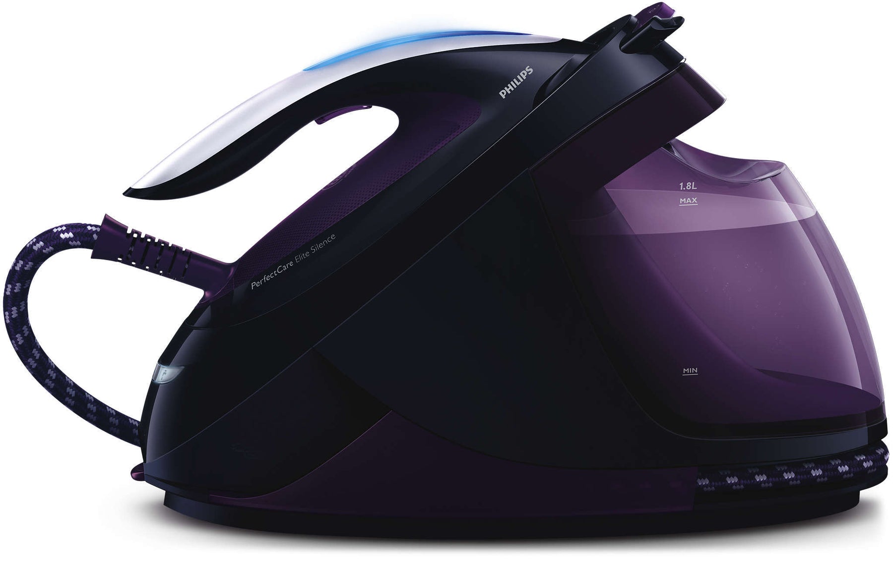 Philips PerfectCare Elite ironing station. 150 GMIN constant steam. 75 bar. 2400 W. black (GC965080)