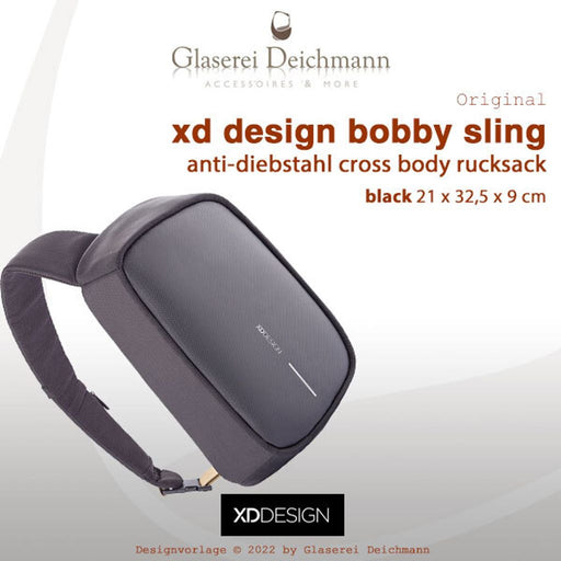 XD design anti-theft backpack bobby sling black PN P705781