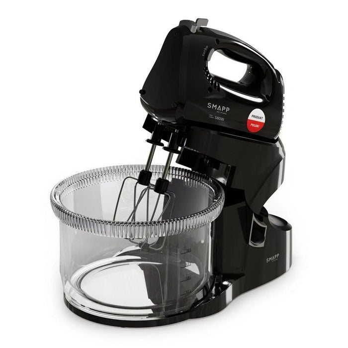 Hand mixer with bowl smapp black 4518