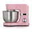 Heinrichs kitchen machine kneading machine 1300w kitchen appliance stir broom kneading hook snow ride splash protection 10 speeds 6.2 L (pink)