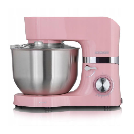 Heinrichs kitchen machine kneading machine 1300w kitchen appliance stir broom kneading hook snow ride splash protection 10 speeds 6.2 L (pink)