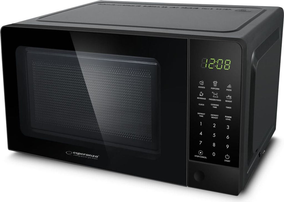 Esperanza EKO009 700W microwave black 20 liters    EU plug 220V black 20 liters