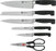 Twin four stars knife block 7 pc. Gray