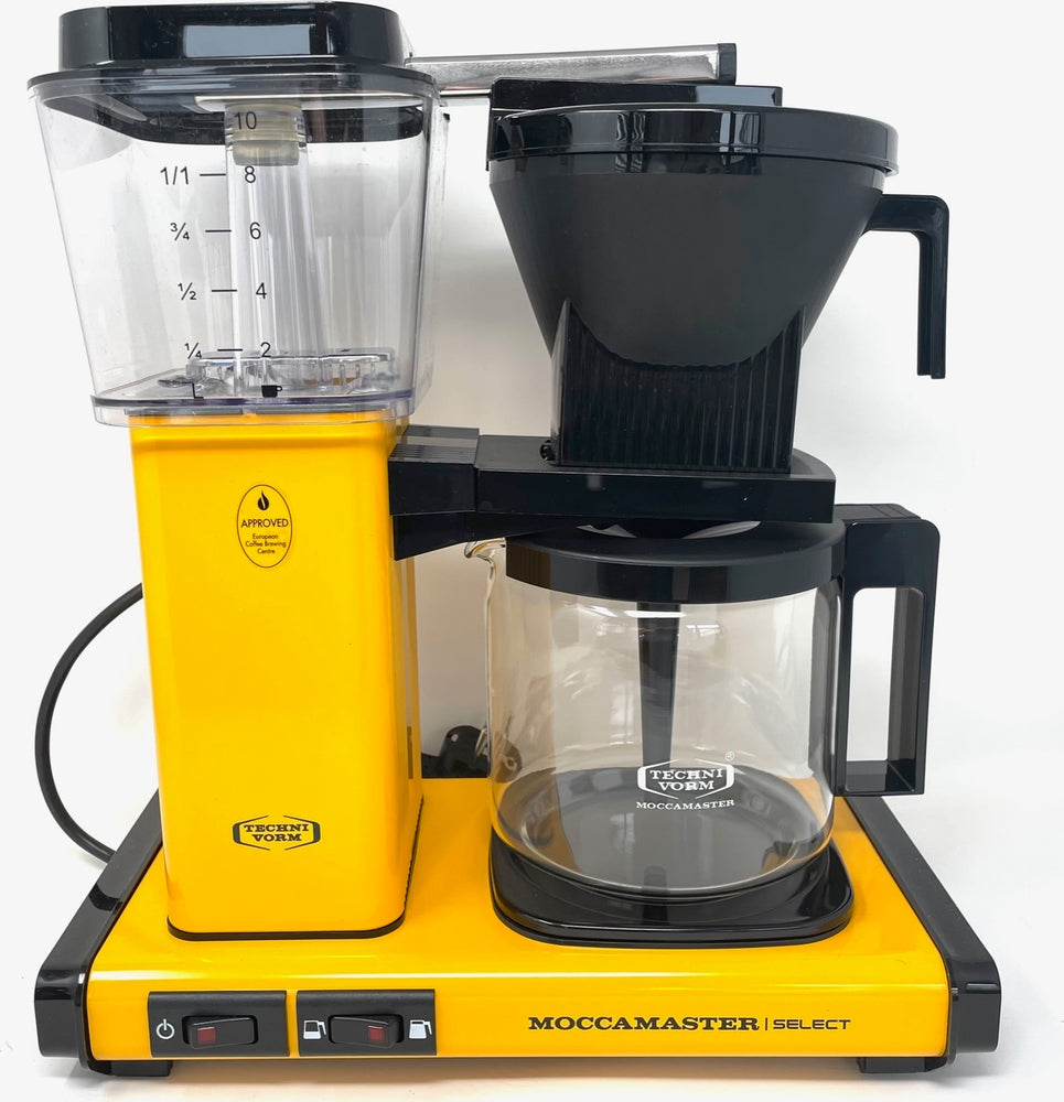 Moccamaster KBG Select coffee machine yellow. 4-10 cups