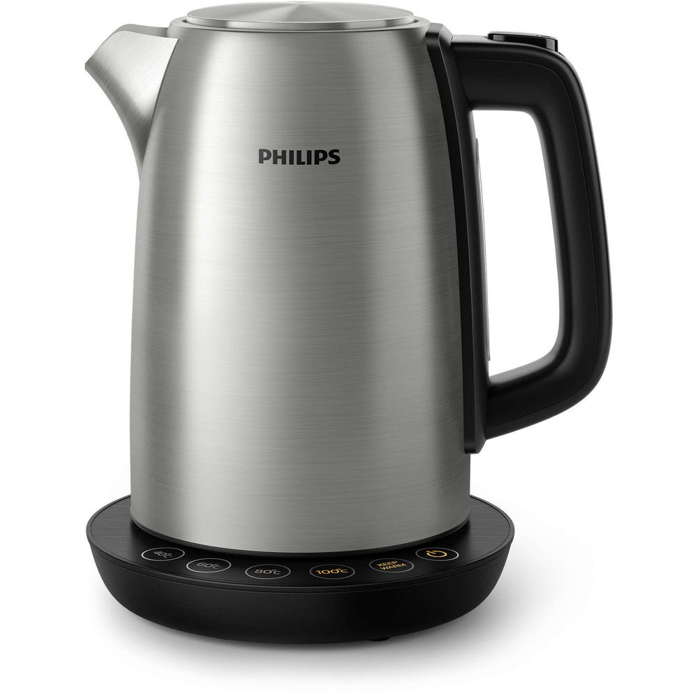 Philips kettle avance collection. 17 L. temperature control. Holding lid     Control display. Metal (HD935990)