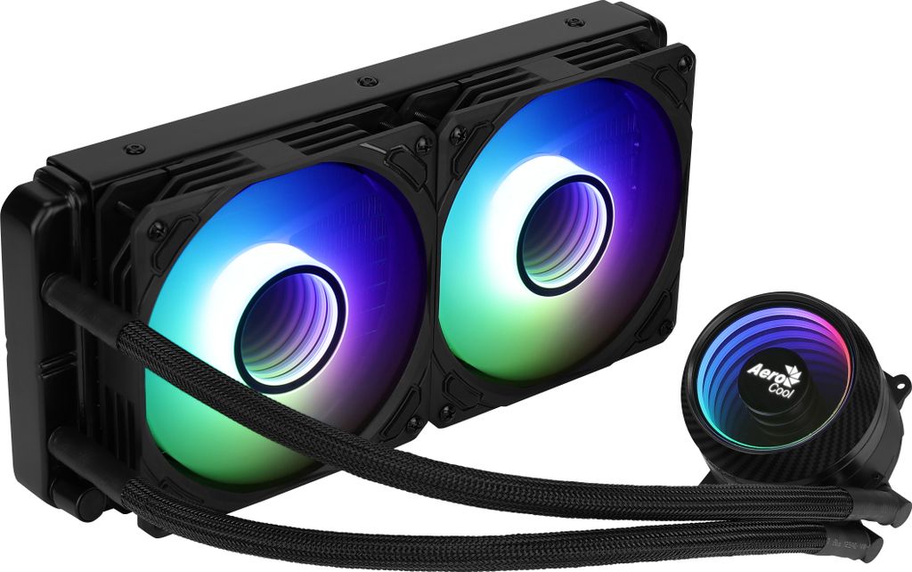 Aerocool Mirage L240 - processor - 26.8 DB - 20.2 DB - hydraulic - 4-pin - 2300 UMIN (ACLA-MR2411771)