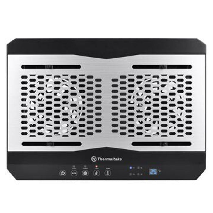 Thermaltake CL-N002-PL12BL-A Notebook-K�hlpad 1300 UMIN aluminum - black (CL-N002-PL12BL-A)