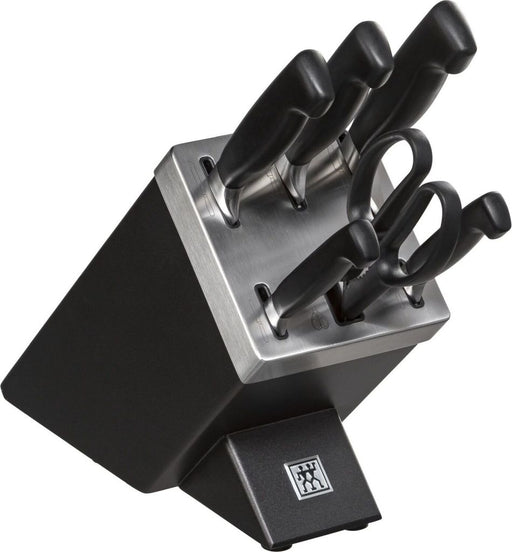 Twin four stars knife block 7 pc. Gray