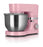 Heinrichs kitchen machine kneading machine 1300w kitchen appliance stir broom kneading hook snow ride splash protection 10 speeds 6.2 L (pink)