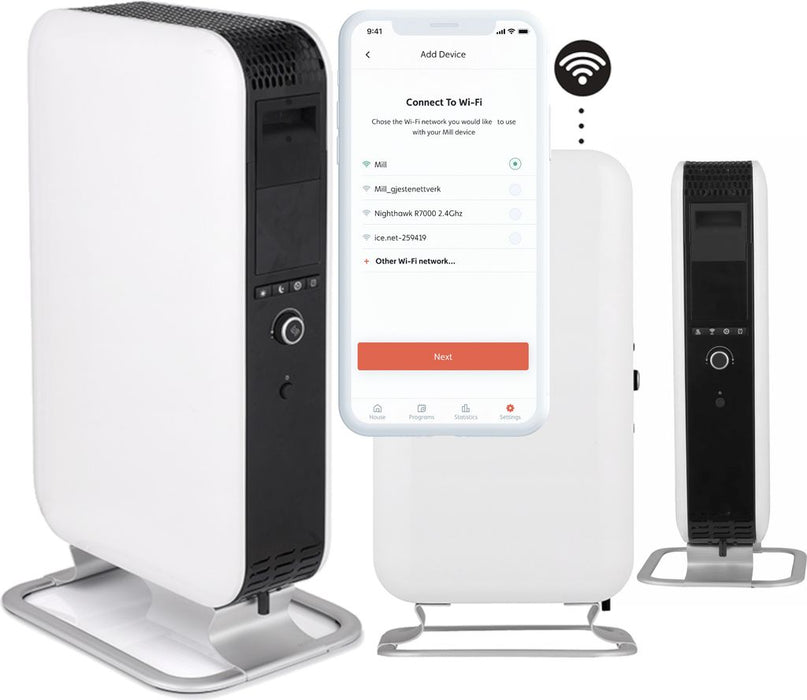 Oil radiator Mill Gentle Air WIFI 42 65.6 cm 2000 W white