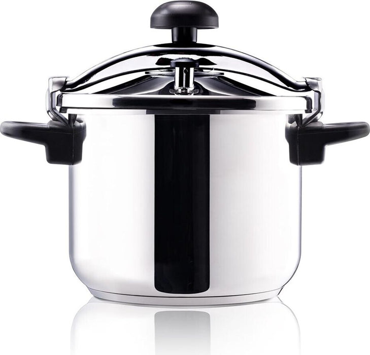 Taurus Classic Moments 8l - Pastry pot. Map. 8l. Print regulating valve DE. Cold touch. For all stove types. Dishwasher-resistant. Rotary knob closure. Stainless steel