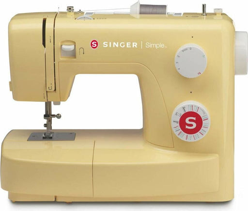 Singer Simple 3223y - semi-automatic noun - yellow - S�gen - Step - rotary control - zigzag-Fu� (simple 3223y)