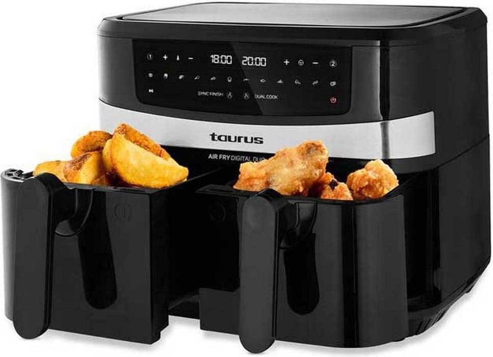 Taurus Digital Duo 2600W 45l X2 hot air fryer 9 liters    EU plug black 9 liters