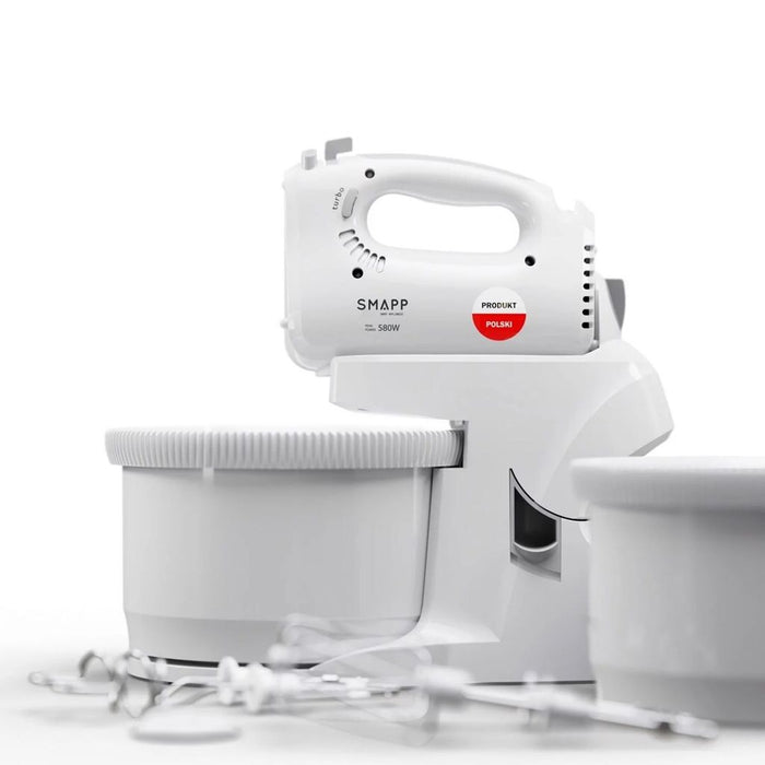 SMAPP 2-bowl hand blender white