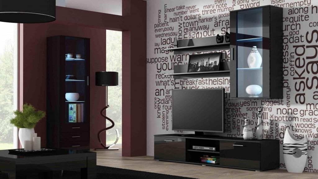 Soho hanging showcase black    black shine