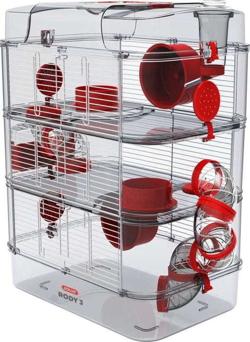 Zolux cage rody3 trio color red