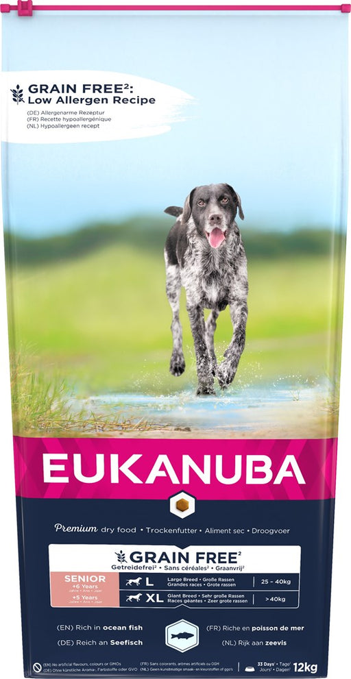 Eukanuba Senior Large Grainf Free Ryba Oceaniczna Pies 12kg