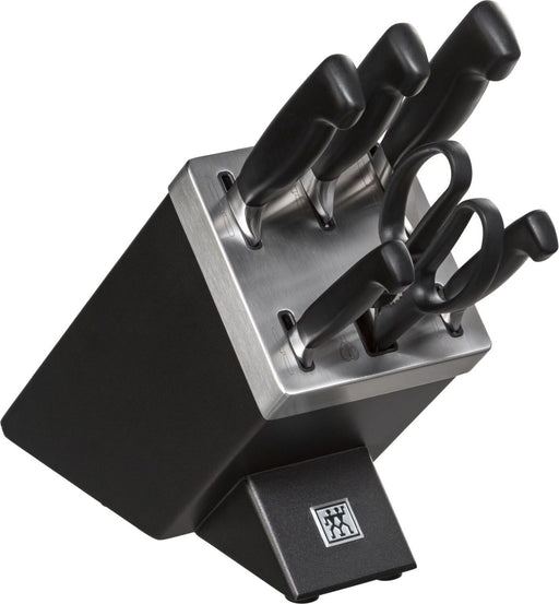 Twin four stars knife block 7 pc. Gray