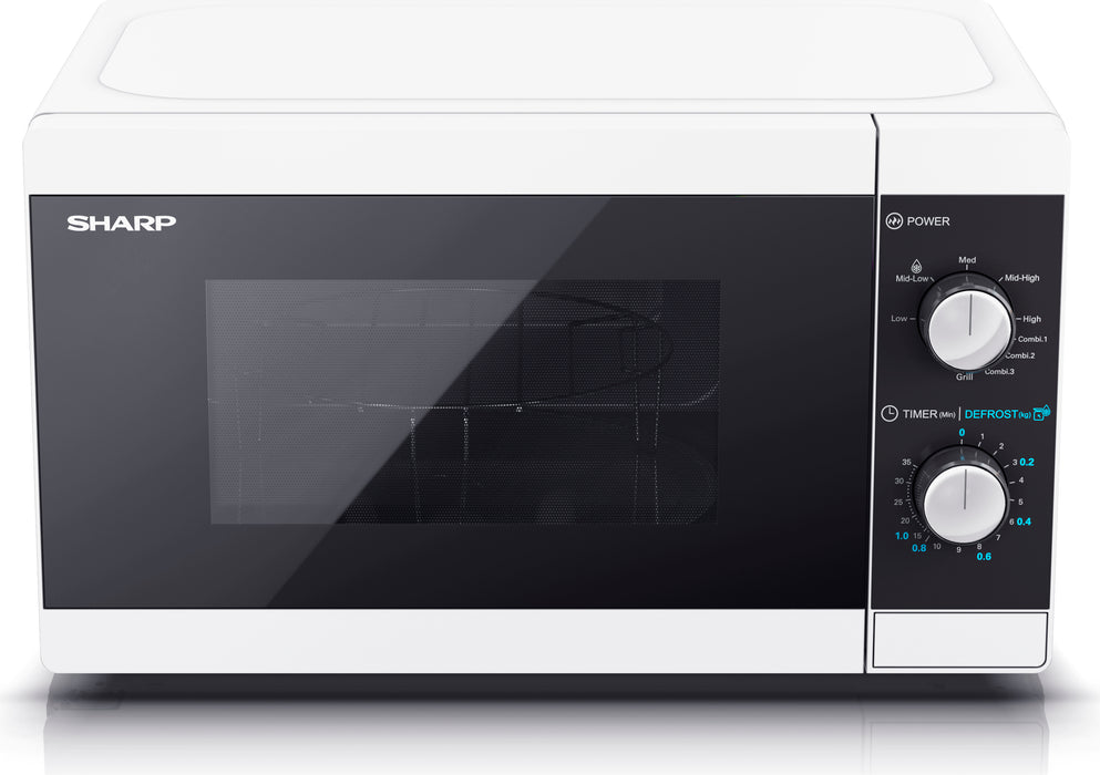 Sharp YC-MG01E-W microwave worktop grill microwave 20 L 800 W black - white (YC-MG01E-W)