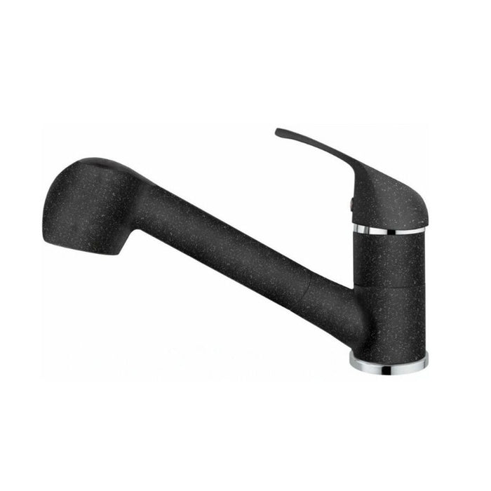 Pyramis Fido Granite Black Water tap 090920138 (black dotted color. Pull -out outlet)