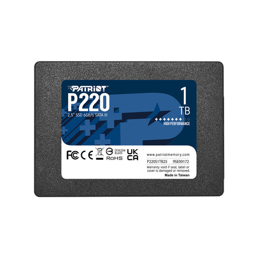 Patriot P220 1TB SSD    Intern    2.5    SATA 6GBS