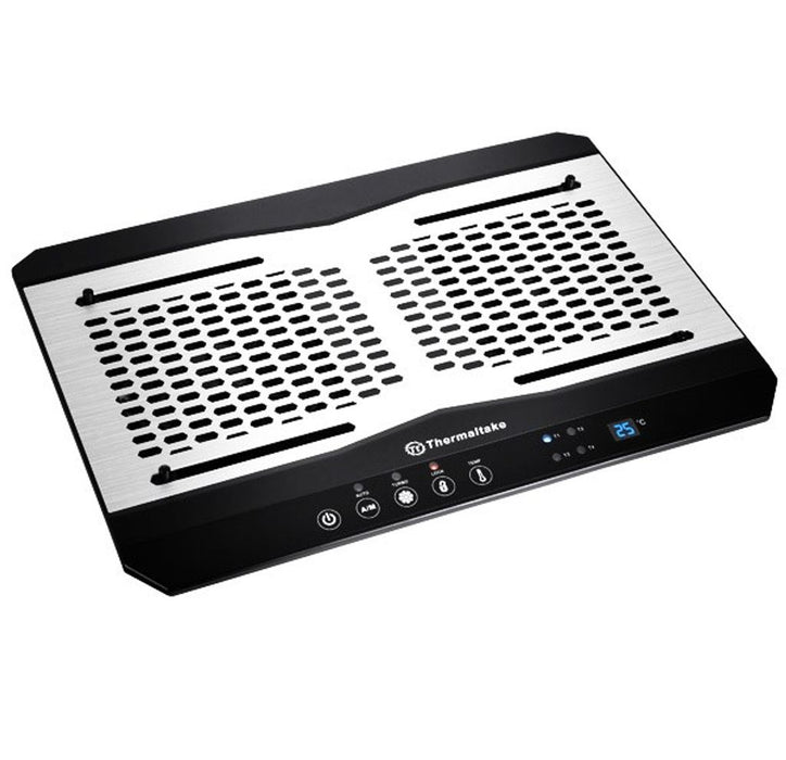 Thermaltake CL-N002-PL12BL-A Notebook-K�hlpad 1300 UMIN aluminum - black (CL-N002-PL12BL-A)