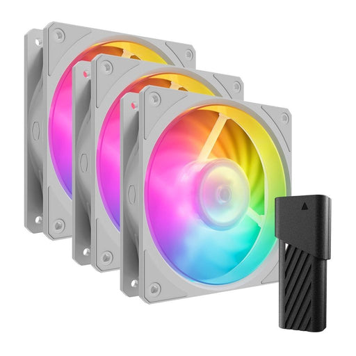 Cooler Master MFZ-M2DW-243P2-R1 computer cooling system computer housing air cooling 12 cm white 3 piece (E) (MFZ-M2DW-243P2-R1)