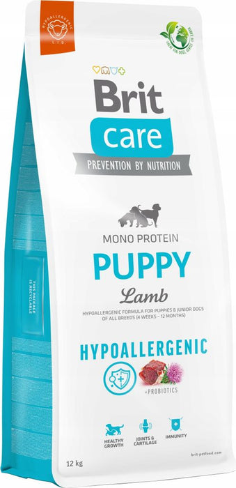 Brit Care Hypoallergenic Mono Protein Puppy Lamb - puppy dry food for all dog \\u200b\\u200bbreeds with lamb 12 kg