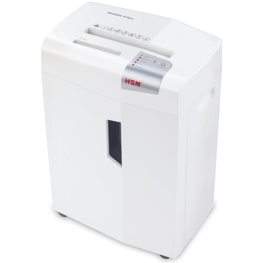 HSM Shredstar X12Pro file destruction with particle cut p-5. 2 x 15 mm. Up to 12 sheet. White