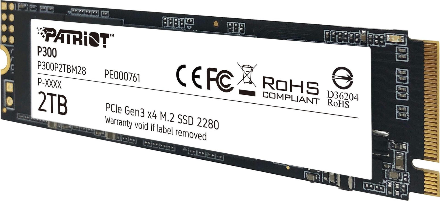 Patriot Memory P300 M2 2000 GB PCI Express 30 NVME (P300P2TBM28)