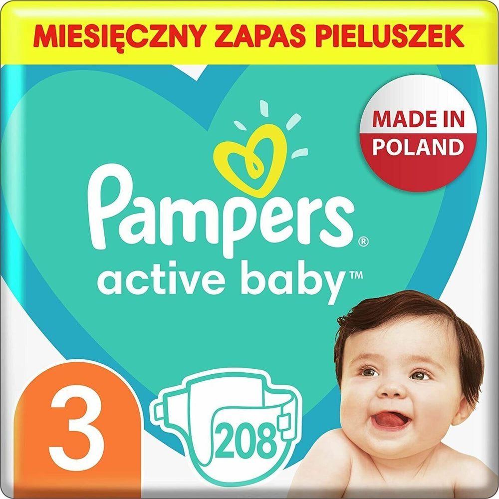 Pampers pants young girl 3 204 piece (E)
