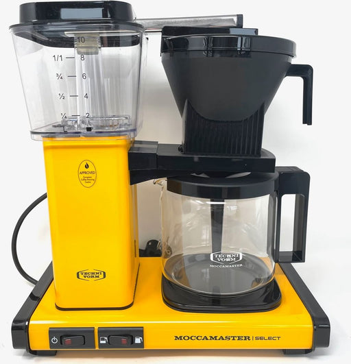 Moccamaster KBG Select coffee machine yellow. 4-10 cups