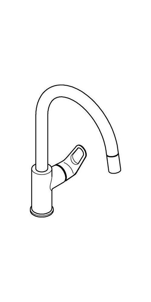 Grohe Bauflow single-lever flushing table battery