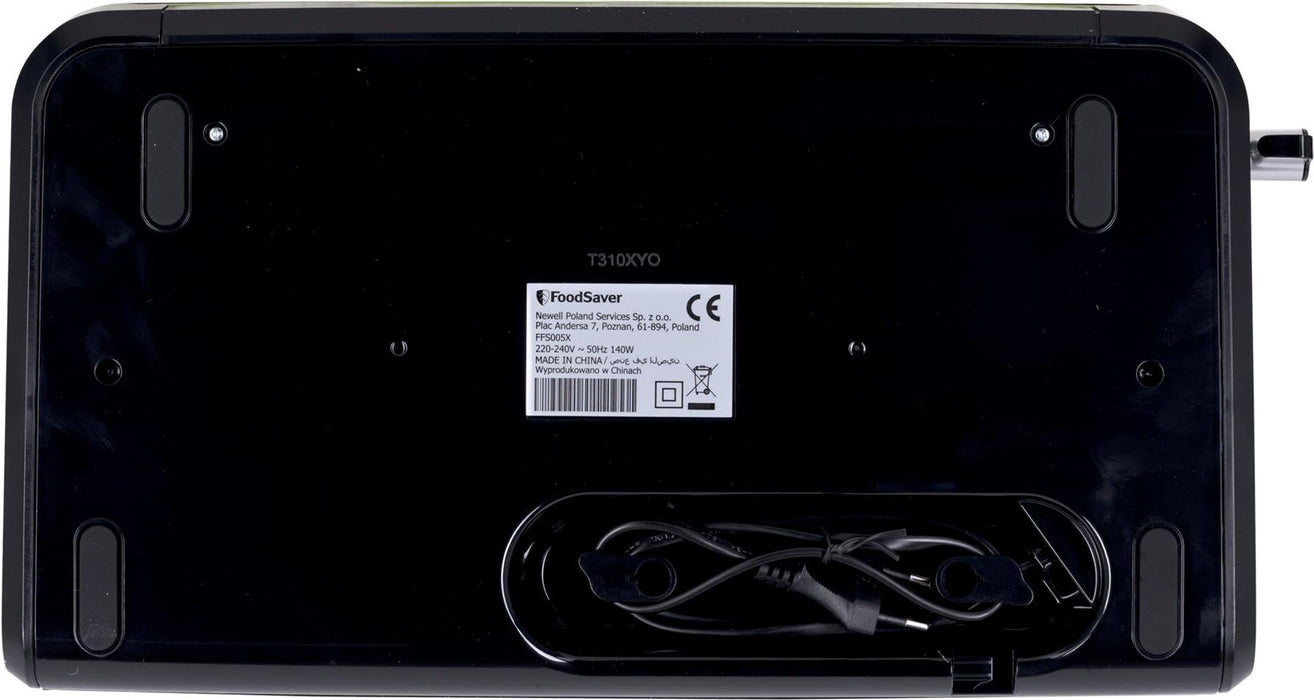 Foodsaver FFS005X vacuumer 0.5 Mbar black. Stainless steel (FFS005X)
