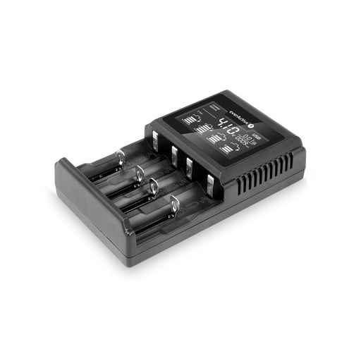 Everactive UC-4000 - charger for 4 battery 18650 AAA C D. Professional. Rapid Large LCD display. Capacity test
