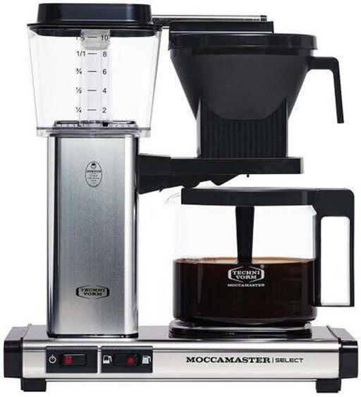 Moccamaster KBG Select polished coffee machine silver. 4-10 cups