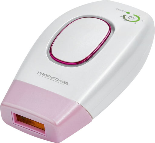 PROFICARE IPL light pulse hair removal system IPL 3024. 5 light intensity levels for different skin types. Integrated UV filter. Automatic switch-off. Including protective glasses